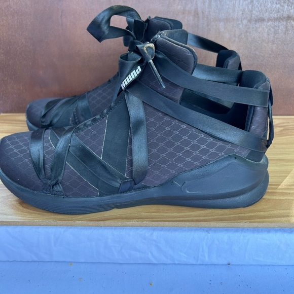 PUMA Fierce Rope Satin Athletic Sneakers Black Size 5 Women’s - Picture 3 of 8